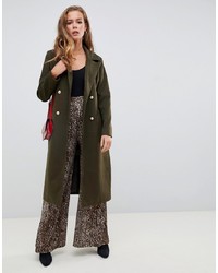 Женское оливковое пальто от Missguided