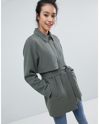 Женское оливковое пальто от Monki