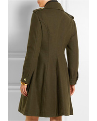 Женское оливковое пальто от Moschino Cheap & Chic