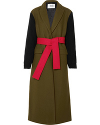 Женское оливковое пальто от MSGM