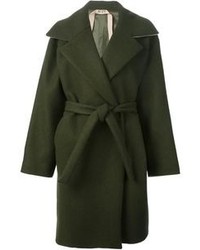 Женское оливковое пальто от No.21