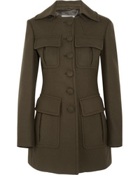 Женское оливковое пальто от Prada