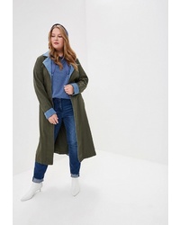 Женское оливковое пальто от Studio Untold