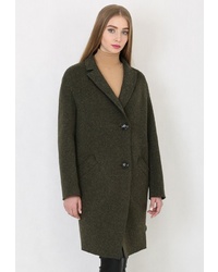 Женское оливковое пальто от Trifo