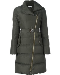 Женское оливковое пальто от Versace
