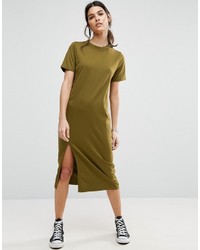 Оливковое платье-миди от Asos