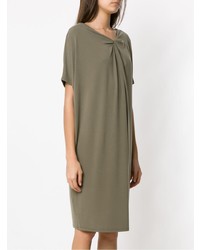 Оливковое платье-миди от Uma Raquel Davidowicz