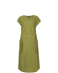 Оливковое платье-миди от Sofie D'hoore