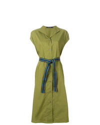 Оливковое платье-рубашка от Sofie D'hoore