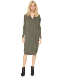 Оливковое платье-свитер от 6397