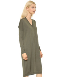 Оливковое платье-свитер от 6397