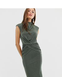 Оливковое платье-футляр от ASOS DESIGN