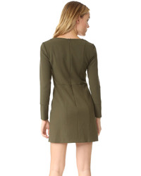 Оливковое платье от Shoshanna