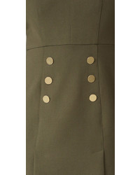 Оливковое платье от Shoshanna