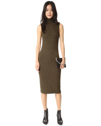 Оливковое платье от Public School