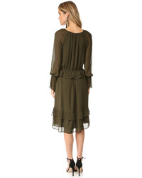Оливковое платье от Ramy Brook