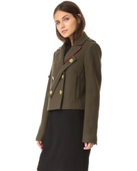 Женское оливковое полупальто от Tibi