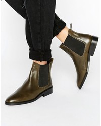 Женские оливковые ботинки челси от Warehouse