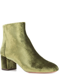 Женские оливковые ботинки от Aquazzura
