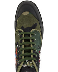 Мужские оливковые ботинки от Valentino