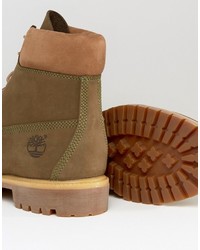 Мужские оливковые ботинки от Timberland