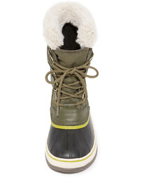 Женские оливковые ботинки от Sorel