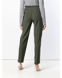 Женские оливковые брюки-галифе от Moschino Vintage