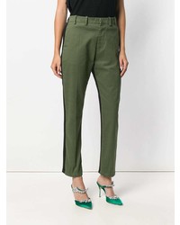 Женские оливковые брюки-галифе от N°21