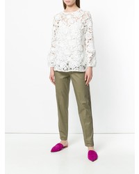 Женские оливковые брюки-галифе от Essentiel Antwerp