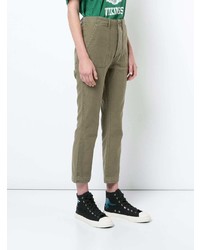 Женские оливковые брюки карго от R13