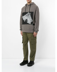 Оливковые брюки карго от Public School