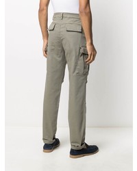 Оливковые брюки карго от Brunello Cucinelli
