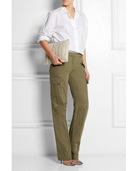 Женские оливковые брюки карго от Michael Kors