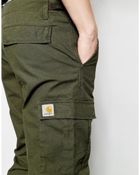 Оливковые брюки карго от Carhartt