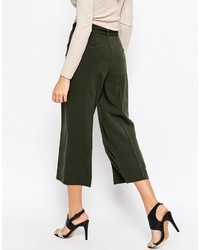 Оливковые брюки-кюлоты от Asos