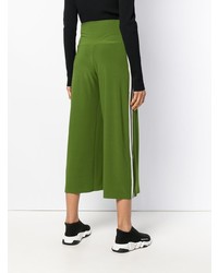 Оливковые брюки-кюлоты от Norma Kamali