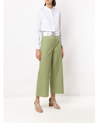 Оливковые брюки-кюлоты от Nk