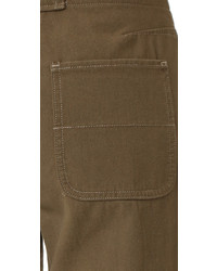 Оливковые брюки-кюлоты от Rag & Bone