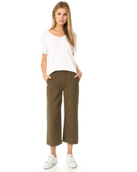 Оливковые брюки-кюлоты от Rag & Bone