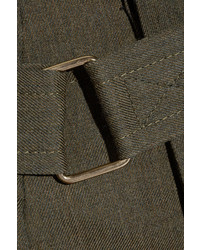 Оливковые брюки-кюлоты от Marc Jacobs