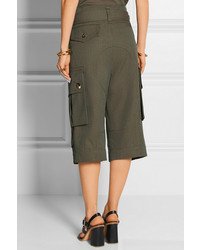 Оливковые брюки-кюлоты от Marc Jacobs