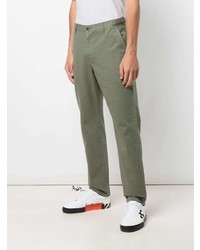 Оливковые брюки чинос от John Elliott