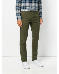 Оливковые брюки чинос от Sun 68