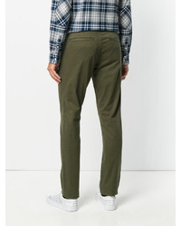 Оливковые брюки чинос от Sun 68