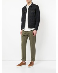 Оливковые брюки чинос от Kent & Curwen