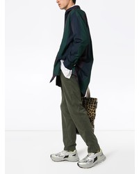 Оливковые брюки чинос от Kenzo