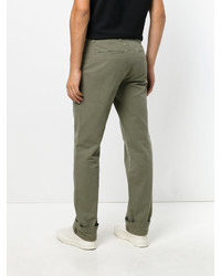 Оливковые брюки чинос от Maison Margiela