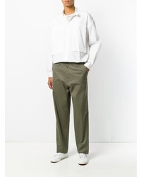 Оливковые брюки чинос от E. Tautz