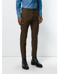 Оливковые брюки чинос от DSQUARED2