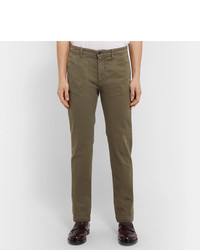 Оливковые брюки чинос от Massimo Alba